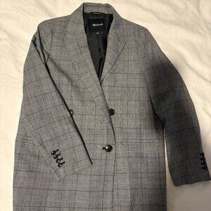 Madewell Double-Breasted Wool Blazer, Size M